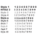 Name, Initial & Numbers