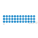 Roman Numerals - Peel & Stick - Blue