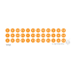 Roman Numerals - Peel & Stick - Orange