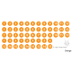 Numbers - Peel & Stick - Orange