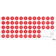 Numbers - Peel & Stick - Red