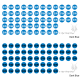 ID Circles - Peel & Stick - Dark Blue