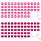 ID Circles - Peel & Stick - Dark Pink